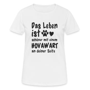 Hovawart Hund Hundehalter - Frauen T-Shirt atmungsaktiv - Weiß - Vorne - AI Model Female 172 dark (172cm)