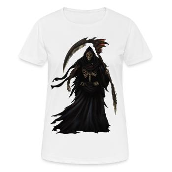 Grim Reaper 2 - Women's Breathable T-Shirt - white - Front - AI Model Female 172 dark (172cm)