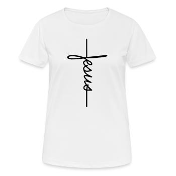 Jesus Christus Christliche Geschenke Religion - Frauen T-Shirt atmungsaktiv - Weiß - Vorne - AI Model Female 172 dark (172cm)