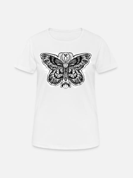 Magic Moth - Frauen T-Shirt atmungsaktiv - Weiß