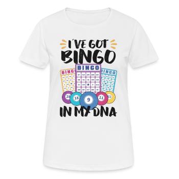Bingo Card Game Grandma Bingo Player Bingo Cards - Frauen T-Shirt atmungsaktiv - Weiß - Vorne - AI Model Female 172 dark (172cm)