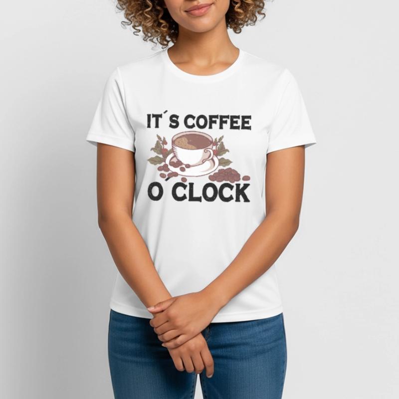 Coffee Lover Caffeine Molecule Java Latte Espresso Frauen T-Shirt atmungsaktiv