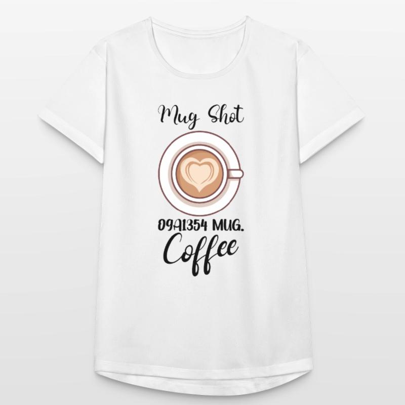 Coffee Lover Caffeine Molecule Java Latte Espresso Frauen T-Shirt atmungsaktiv