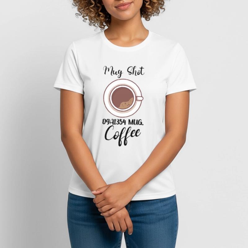 Coffee Lover Caffeine Molecule Java Latte Espresso Frauen T-Shirt atmungsaktiv