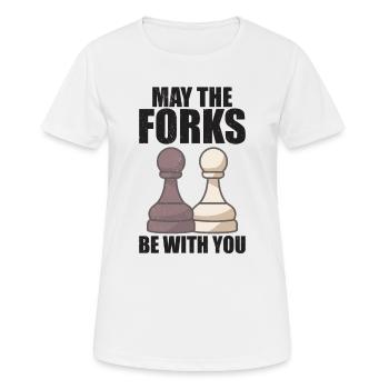 Chess Player Chess Board Chess Board Game - Women's Breathable T-Shirt - white - Front - AI Model Female 172 dark (172cm)