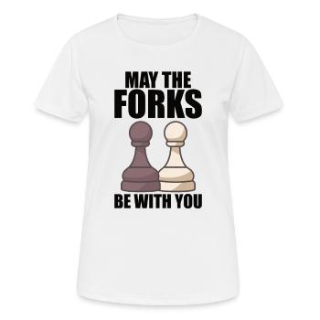 Chess Player Chess Board Chess Board Game - Women's Breathable T-Shirt - white - Front - AI Model Female 172 dark (172cm)