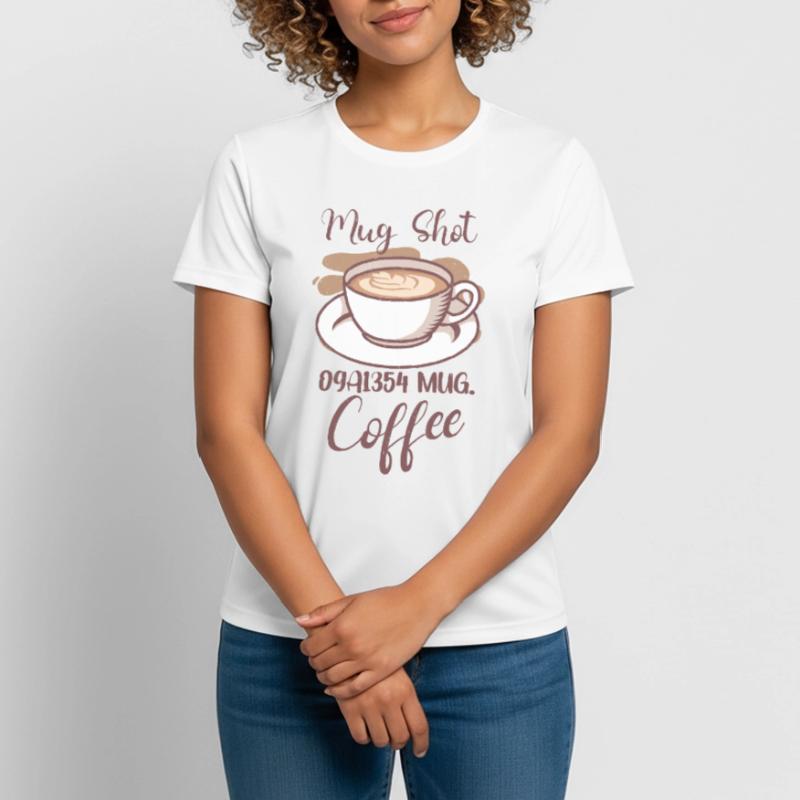 Coffee Lover Caffeine Molecule Java Latte Espresso Frauen T-Shirt atmungsaktiv