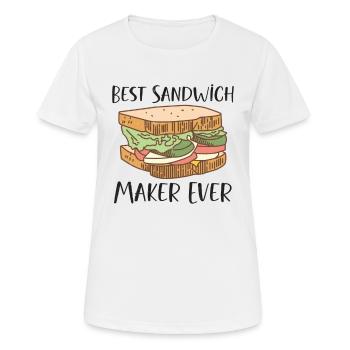 Sandwich Lover Picknick Food Lover Breakfast Gift - Frauen T-Shirt atmungsaktiv - Weiß - Vorne - AI Model Female 172 dark (172cm)