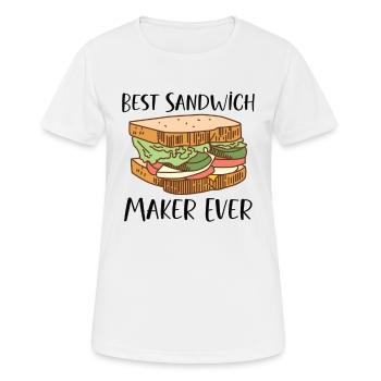 Sandwich Lover Picknick Food Lover Breakfast Gift - Frauen T-Shirt atmungsaktiv - Weiß - Vorne - AI Model Female 172 dark (172cm)