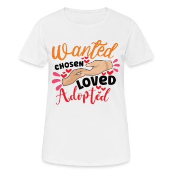 Funny Adoption Adoption Day Gifts - Women's Breathable T-Shirt - white - Front - AI Model Female 172 dark (172cm)