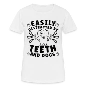 Dentist Dental Hygienist Gift Idea: Forbidden Love - Women's Breathable T-Shirt - white - Front - AI Model Female 172 dark (172cm)