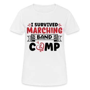 Fanfare Clarinettiste École de musique de répétition - T-shirt respirant Femme - blanc - Devant - AI Model Female 172 dark (172cm)
