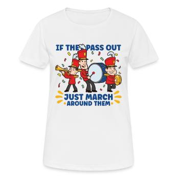 Fanfare Clarinettiste École de musique de répétition - T-shirt respirant Femme - blanc - Devant - AI Model Female 172 dark (172cm)