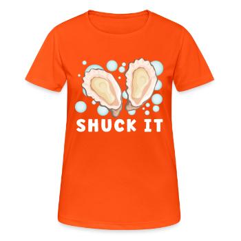 Oyster Lovers Funny Oyster Oyster Shucker - Women's Breathable T-Shirt - neon orange - Front - AI Model Female 172 dark (172cm)