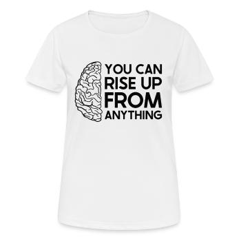 Stroke Survivor Stroke Awareness - Women's Breathable T-Shirt - white - Front - AI Model Female 172 dark (172cm)