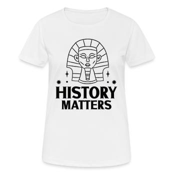 History historian History - Women's Breathable T-Shirt - white - Front - AI Model Female 172 dark (172cm)