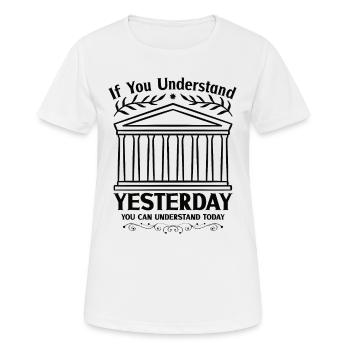 History historian History - Women's Breathable T-Shirt - white - Front - AI Model Female 172 dark (172cm)