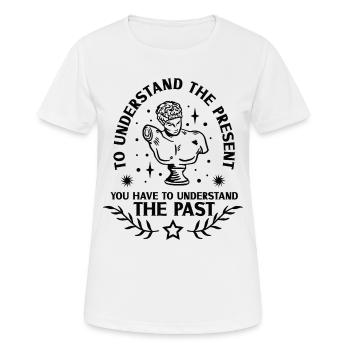Historien de l’histoire Passionné d’histoire - T-shirt respirant Femme - blanc - Devant - AI Model Female 172 dark (172cm)