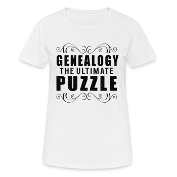 Family tree Family historians Genealogy Genealogist - Women's Breathable T-Shirt - white - Front - AI Model Female 172 dark (172cm)