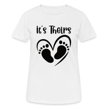 Mère porteuse de substitution Maman de mère porteuse gestationnelle - T-shirt respirant Femme - blanc - Devant - AI Model Female 172 dark (172cm)