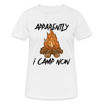 Scout Camping Outdoor Campfire Hiking Backpacking - Frauen T-Shirt atmungsaktiv - Weiß - Vorne - AI Model Female 172 dark (172cm)