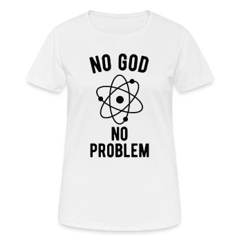 Atheist, Atheism, Anti-religion, Security, - Women's Breathable T-Shirt - white - Front - AI Model Female 172 dark (172cm)