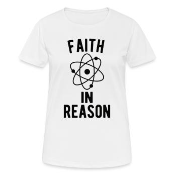 Atheist, Atheism, Anti-religion, Security, - Women's Breathable T-Shirt - white - Front - AI Model Female 172 dark (172cm)