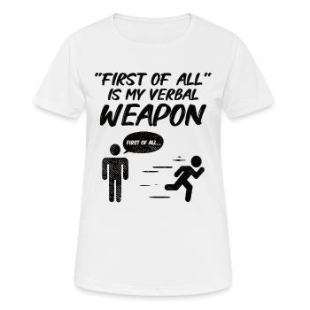 Débat de discours de débat orateur idée de cadeau - T-shirt respirant Femme - blanc - Devant - AI Model Female 172 dark (172cm)