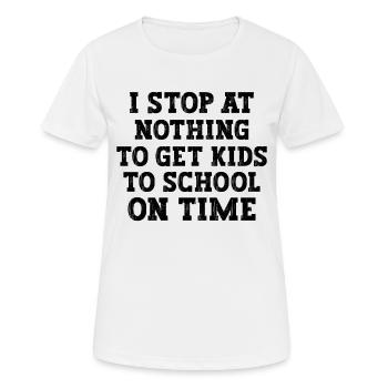 Funny School Bus Driver Appreciation anniversary - Frauen T-Shirt atmungsaktiv - Weiß - Vorne - AI Model Female 172 dark (172cm)