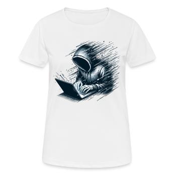 Analyste en piratage éthique Cybersécurité éthique - T-shirt respirant Femme - blanc - Devant - AI Model Female 172 dark (172cm)