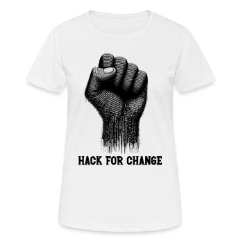 Ethical Hacking Analyst Ethical Cyber Security - Women's Breathable T-Shirt - white - Front - AI Model Female 172 dark (172cm)