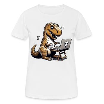 Ethical Hacking Analyst Ethical Cyber Security - Women's Breathable T-Shirt - white - Front - AI Model Female 172 dark (172cm)