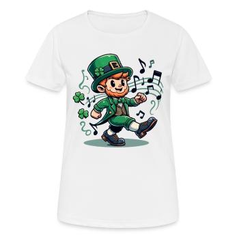 Irish Dancing Ireland Outfit Irish Music - Frauen T-Shirt atmungsaktiv - Weiß - Vorne - AI Model Female 172 dark (172cm)
