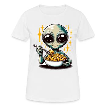 Zone extraterrestre extraterrestre 51 Ufo Space Geek - T-shirt respirant Femme - blanc - Devant - AI Model Female 172 dark (172cm)