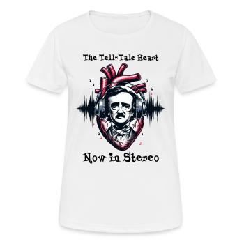 Edgar Allan Poe Fan, Klassische Literatur, - Frauen T-Shirt atmungsaktiv - Weiß - Vorne - AI Model Female 172 dark (172cm)