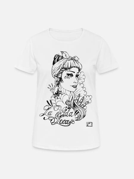 tattooed girl - Women's Breathable T-Shirt - white