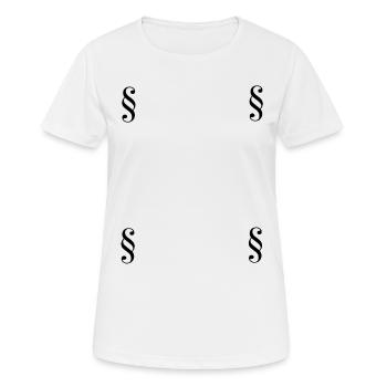 Avocat de paragraphe de loi cadeau - T-shirt respirant Femme - blanc - Devant - AI Model Female 172 dark (172cm)