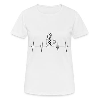 Café avocat Paragraphe Avocat - T-shirt respirant Femme - blanc - Devant - AI Model Female 172 dark (172cm)