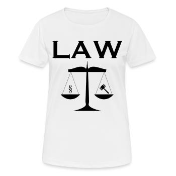 Law student - Women's Breathable T-Shirt - white - Front - AI Model Female 172 dark (172cm)