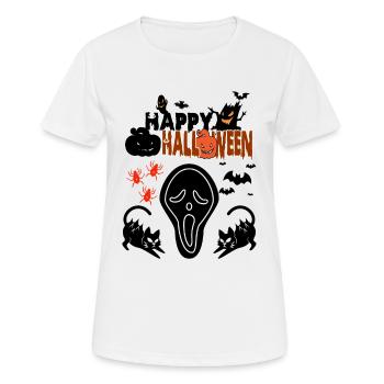 Halloween Halloween Halloween Halloween Halloween - T-shirt respirant Femme - blanc - Devant - AI Model Female 172 dark (172cm)
