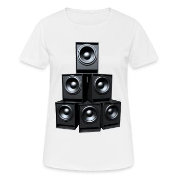 Bass Pyramid - Frauen T-Shirt atmungsaktiv - Weiß - Vorne - AI Model Female 172 dark (172cm)