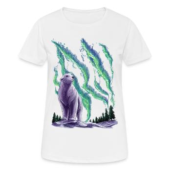 Winter polar bear - Women's Breathable T-Shirt - white - Front - AI Model Female 172 dark (172cm)