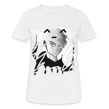Junge in Grau - Frauen T-Shirt atmungsaktiv - Weiß - Vorne - AI Model Female 172 dark (172cm)