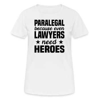 Rechtsanwaltsfachangestellter Rechtsanwalt - Frauen T-Shirt atmungsaktiv - Weiß - Vorne - AI Model Female 172 dark (172cm)
