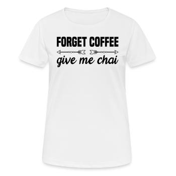 Chai-tee-latte - Frauen T-Shirt atmungsaktiv - Weiß - Vorne - AI Model Female 172 dark (172cm)