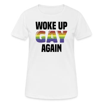 Lgbt lesbian rainbow flag bisexual queer - Women's Breathable T-Shirt - white - Front - AI Model Female 172 dark (172cm)
