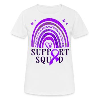 Premature Birth Conscious Purple Bow - Women's Breathable T-Shirt - white - Front - AI Model Female 172 dark (172cm)