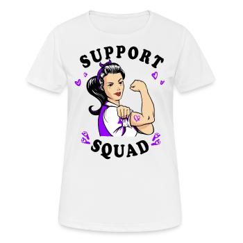 Premature Birth Conscious Purple Bow - Women's Breathable T-Shirt - white - Front - AI Model Female 172 dark (172cm)