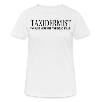 Tiermontage Jagdtrophäe Tiere ausstopfen - Frauen T-Shirt atmungsaktiv - Weiß - Vorne - AI Model Female 172 dark (172cm)