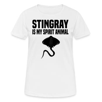 Stachelrochen Mantarochen Ozean - Frauen T-Shirt atmungsaktiv - Weiß - Vorne - AI Model Female 172 dark (172cm)